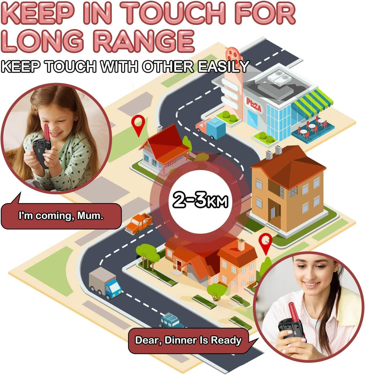 Selieve walkie talkies with ergonomic lightweight design for easy handling.