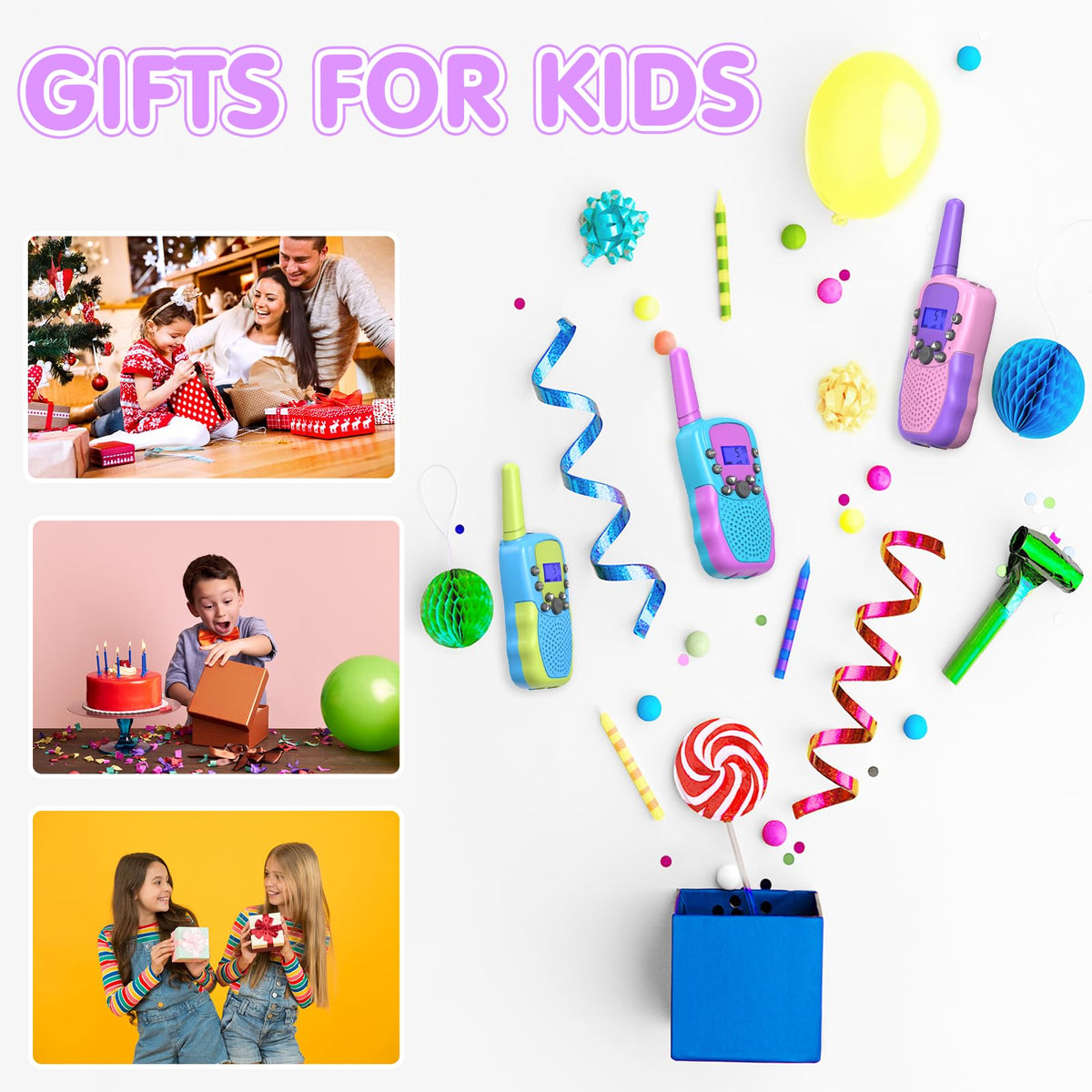 Selieve walkie talkies durable ABS plastic with smooth edges for safe handling.