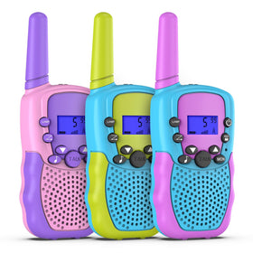 Selieve walkie talkies three-pack gift box ready for kids' gift-giving.