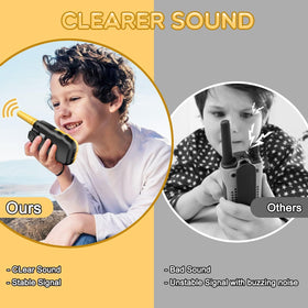 Selieve walkie talkies with backlit LCD display for easy visibility in low light.