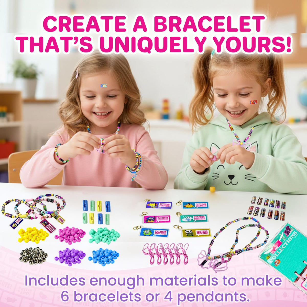 Semboh Sticky Rolls bracelets and necklaces in progress for hands on creativity.