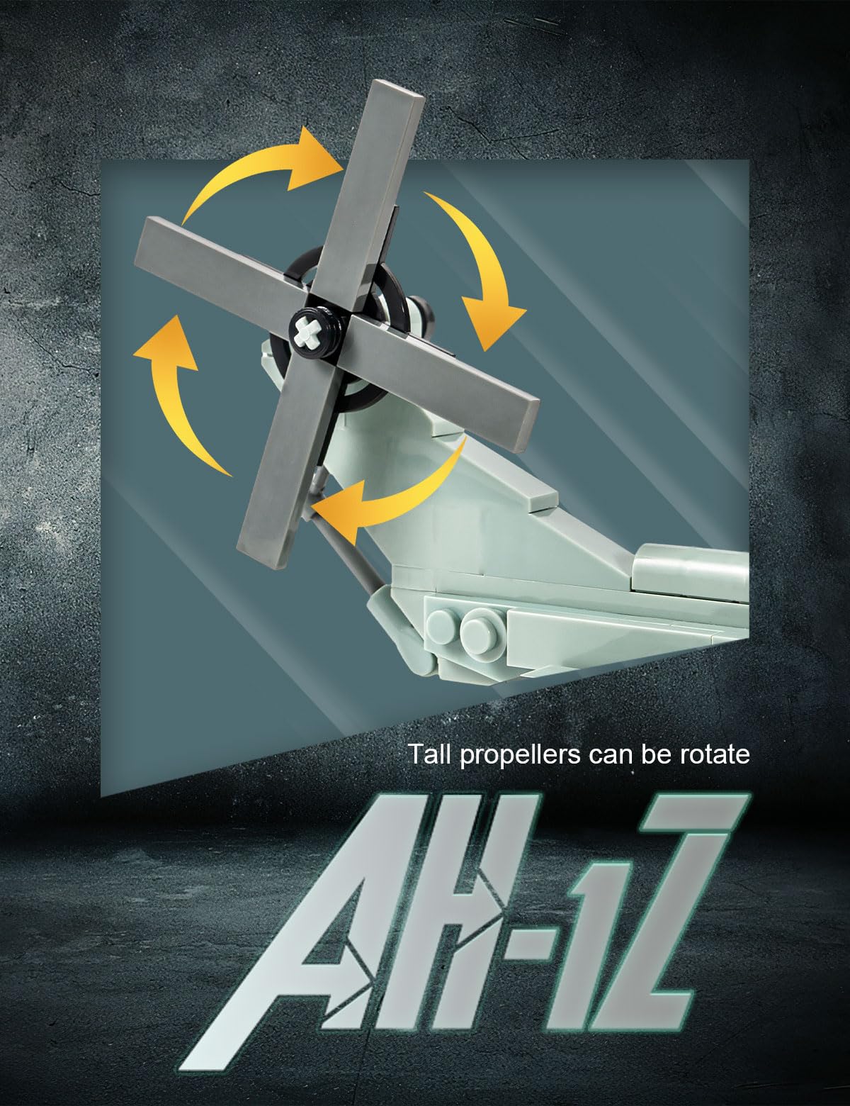 SEMKY AH-1Z Little Birds components and pieces set for hands-on learning and assembly.