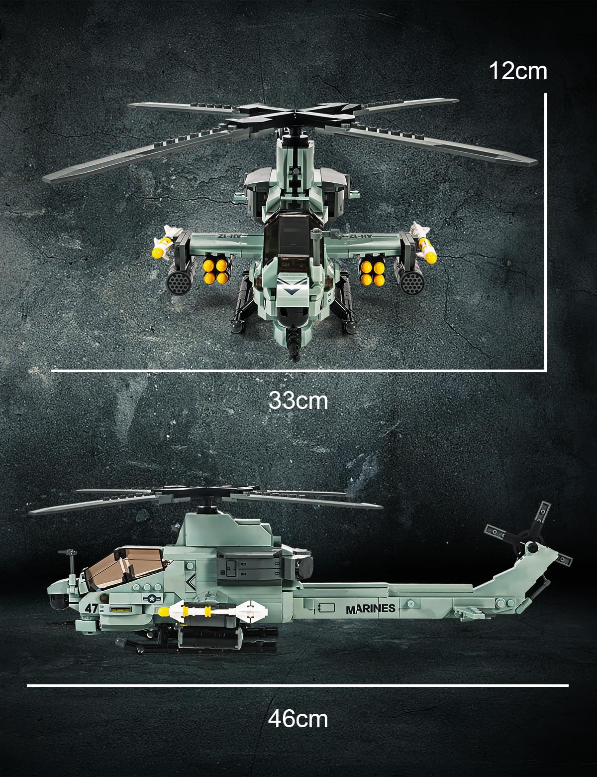 SEMKY AH-1Z Little Birds packaging and sorting system ensures complete parts and quality.