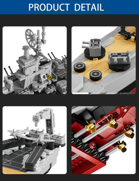 SEMKY USS Missouri BB-63 battleship deck details for realism.