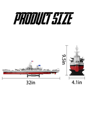 SEMKY USS Missouri BB-63 battleship display stand assembled.