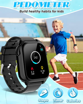 Semloo smartwatch in use with school mode interface for parental control.