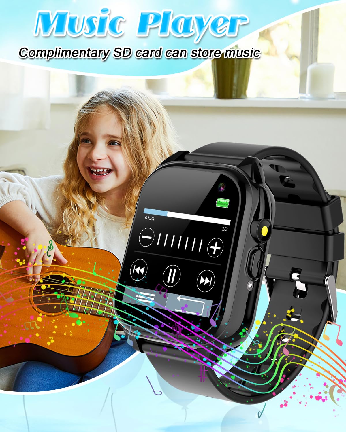 Semloo waterproof smartwatch lifestyle shot demonstrating splash resistance in everyday tasks.