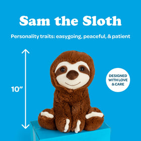 Complete SendAFriend care package with plush and notecard ready to gift.