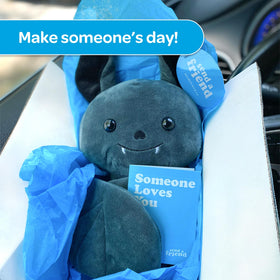 SendAFriend Love You notecard blue card highlights a heartfelt message option for loved ones