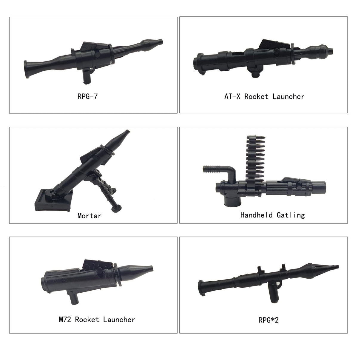 Sendhjurf modern firearms accessories for military-themed play