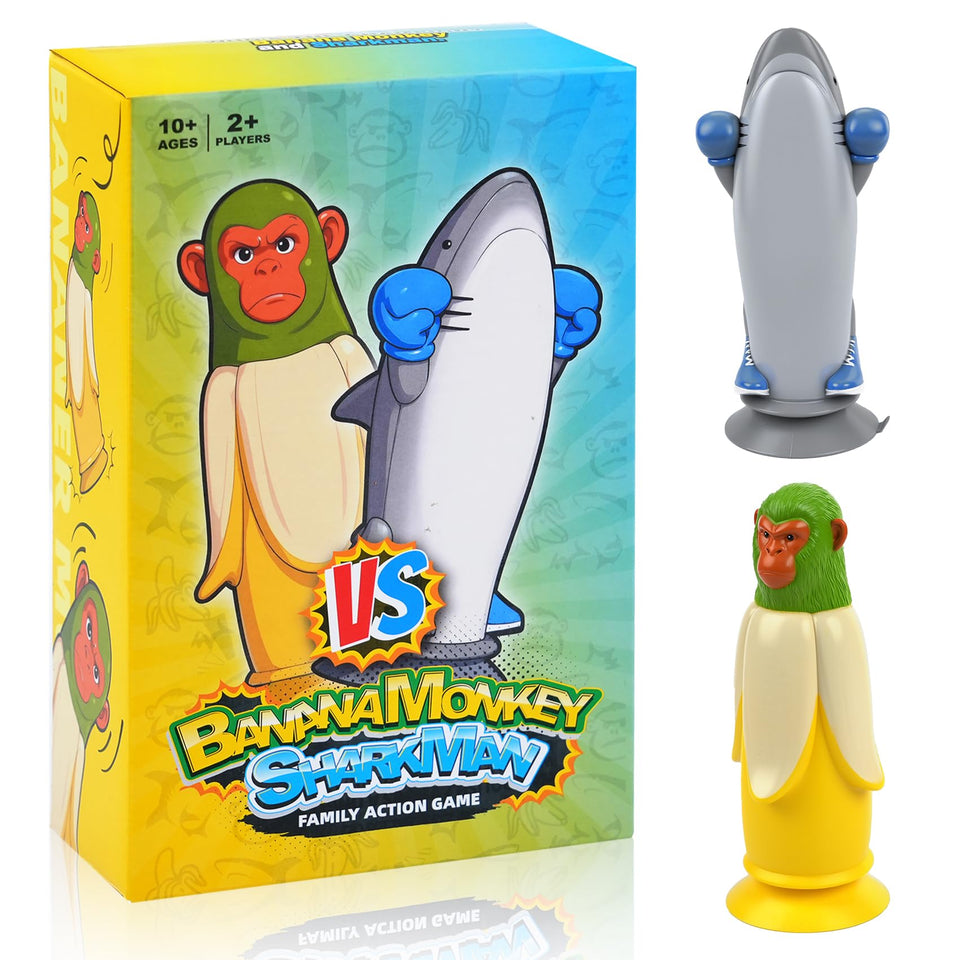 Senduzll Banana Momkey vs Sharkman in-action for family fun.