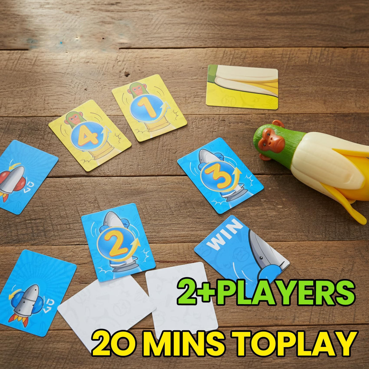 Senduzll flipping action of Banana Momkey and Sharkman boosts group engagement.