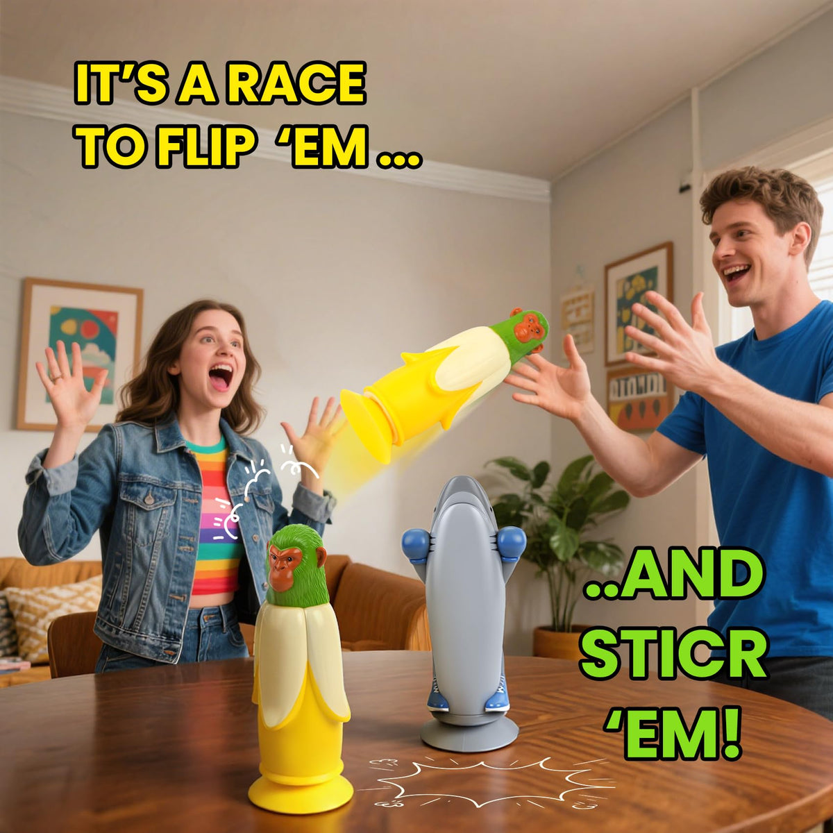 Senduzll Flip-O-Rama battle mode creates fast-paced party competition.