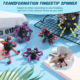 Sengtin spinner shapes changeable allow robots and stands.