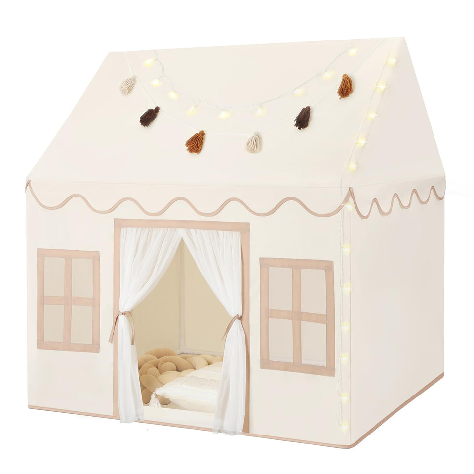 Senodeer kids play tent indoor with mat for cozy imaginative play
