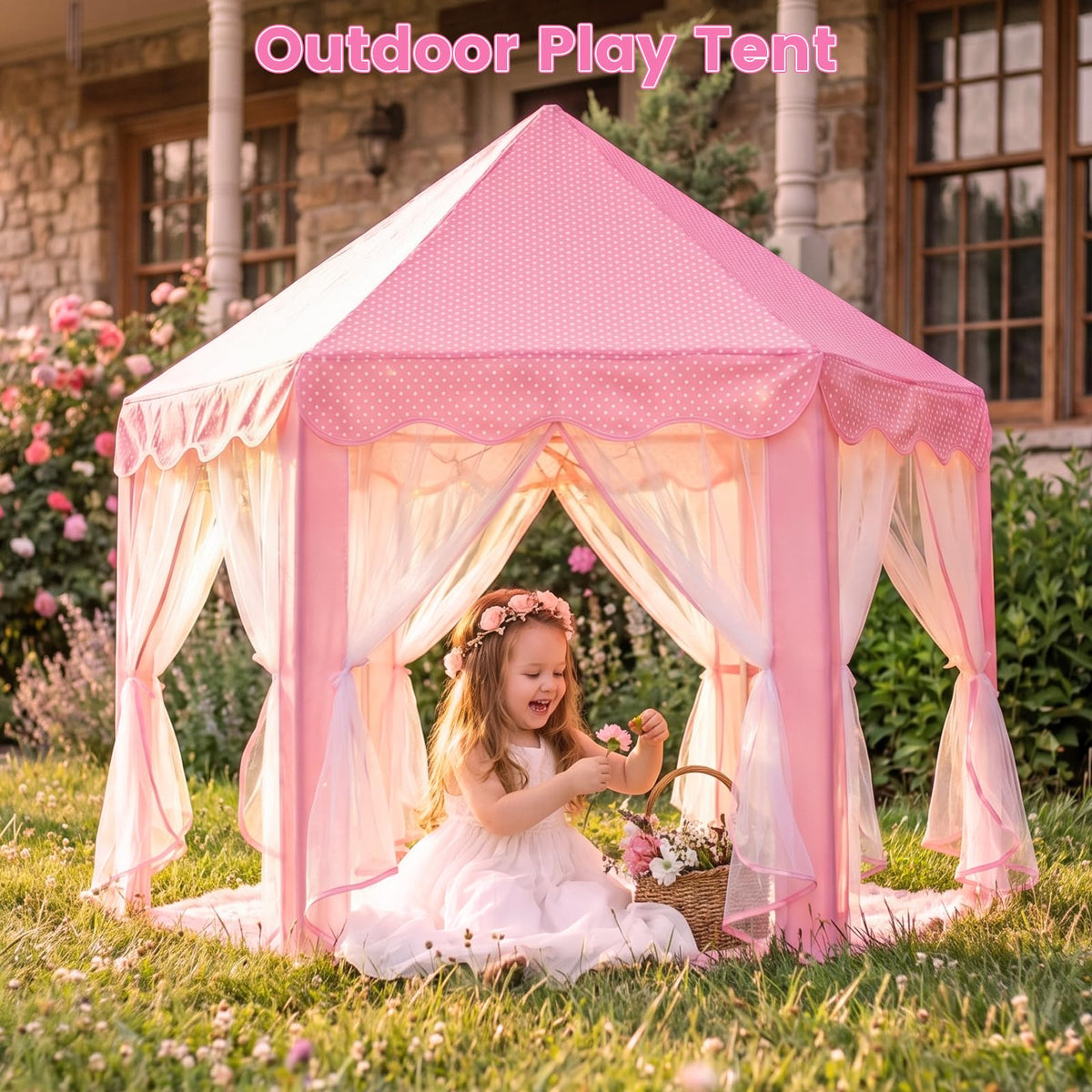 Senodeer Princess Tent cozy space for imaginative play and storytelling