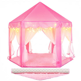 Senodeer Princess Tent pink castle creates a cozy princess play space