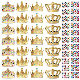 SENONAPO foam crowns bulk 50pcs for party crafts
