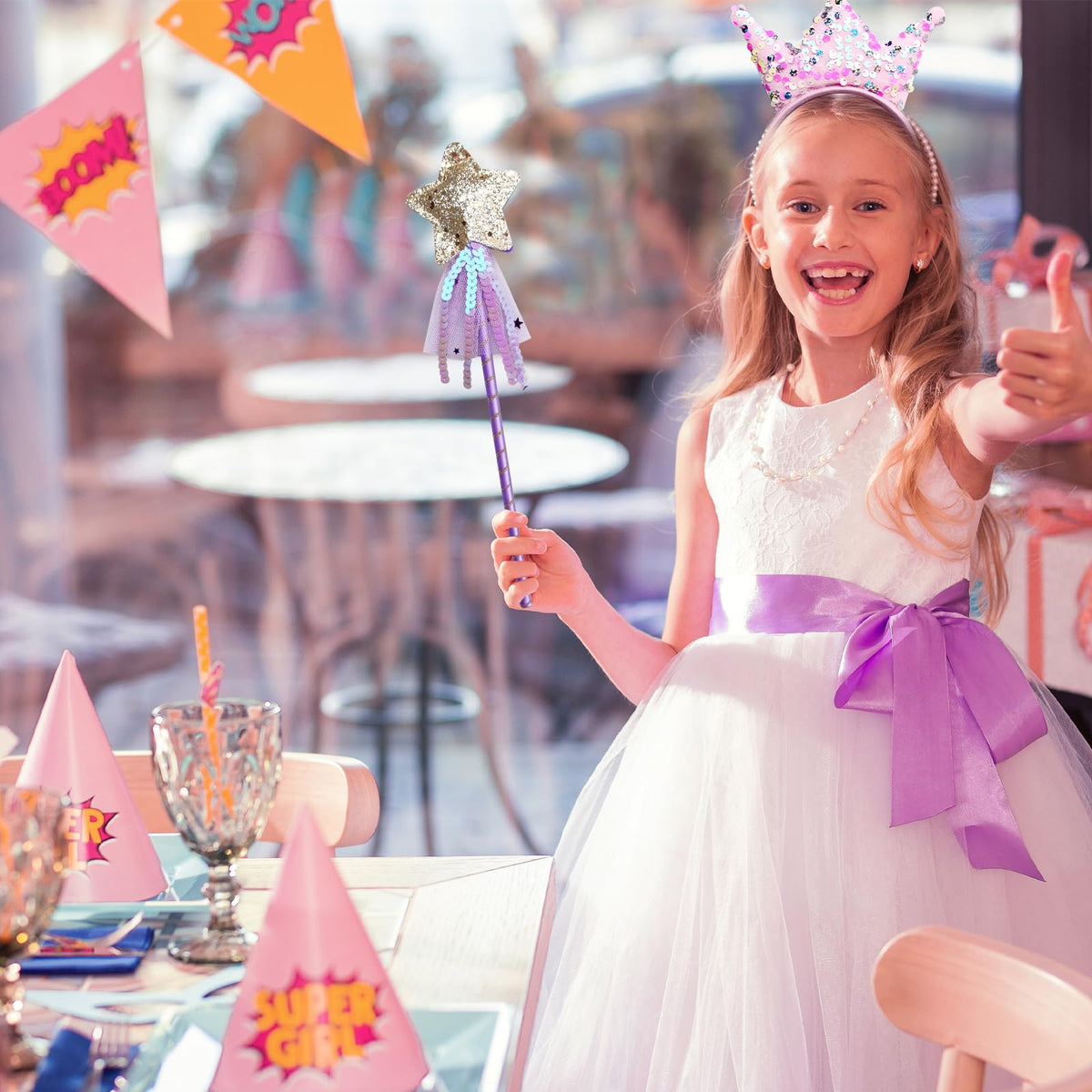 SENONAPO Complete princess set ideal for dress up and photos