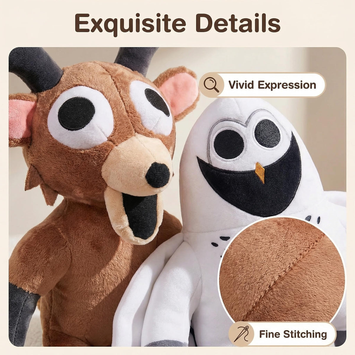 SENPOWER exquisitely crafted plush serves as a stylish collectible display
