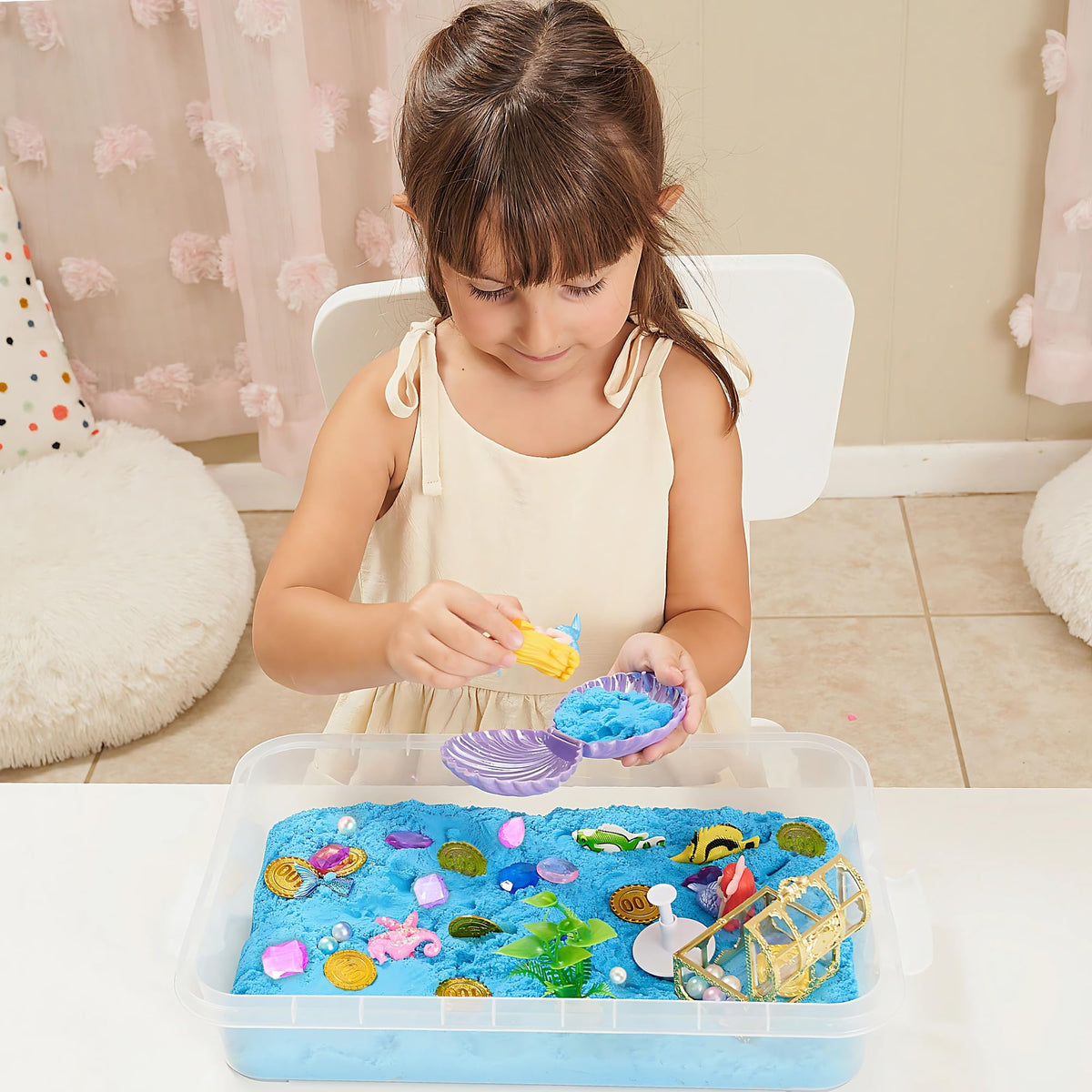 Sensationally OT Sand Bin Reusable Container keeps play tidy after sessions
