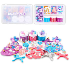 Sensationally OT unicorn sensory dough kit with three jars for creative play.