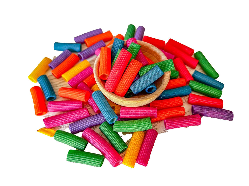 Sensory-N-Stuff Rainbow Pasta colors brightening a sensory bin for tactile exploration