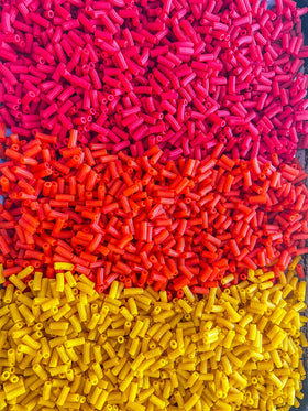 Dry-use rainbow pasta shown to stay vibrant without water transfer