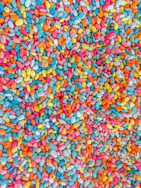 Sensory-N-Stuff Spring beans inviting tactile color mixing during playtime