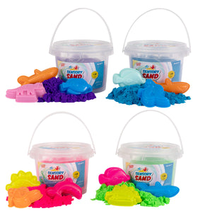 Sensory Sand party pack four colors close-up promotes group play and creative exploration.