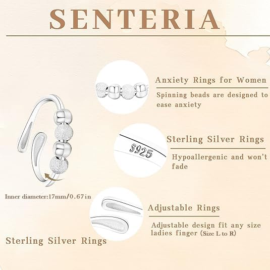 Senteria beaded ring showcases versatile stacking with outfits