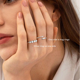 Senteria anxiety ring sterling silver finish for daily wear and style