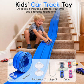 SENVIA blue track curves enable creative layouts for imaginative play