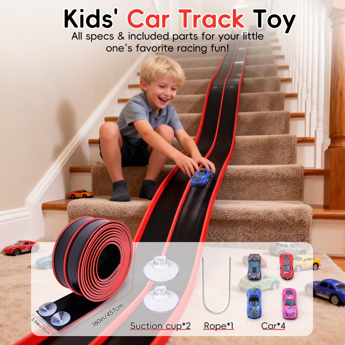 SENVIA race track suction cups attached to a glass surface for a sturdy setup