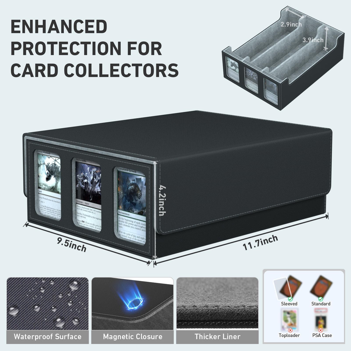SENVINI box shows 24 dividers and 3 supports for neat organization