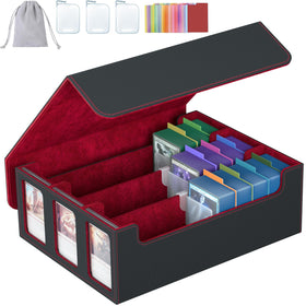 SENVINI 3-row storage box with open view and display-ready top-loader slots.