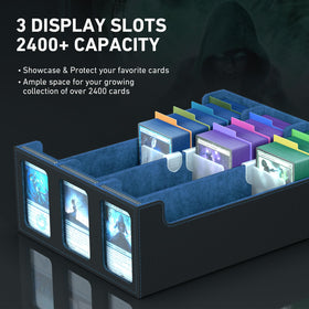 SENVINI bulk card storage demonstrates capacity for 2400+ cards and easy access.