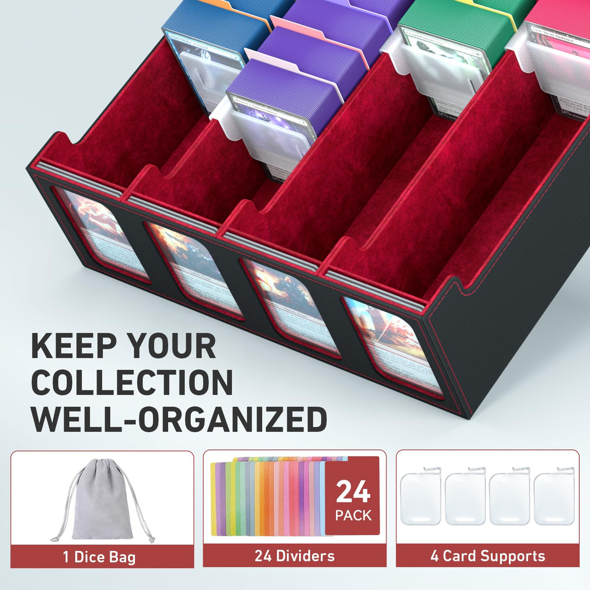 SENVINI top loader slots displaying favorite cards for quick viewing