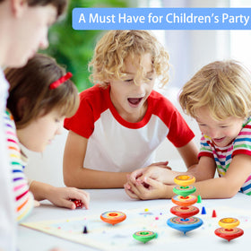 Sepco five-layer gyro top stack showcases multi-layer spinning fun for kids.