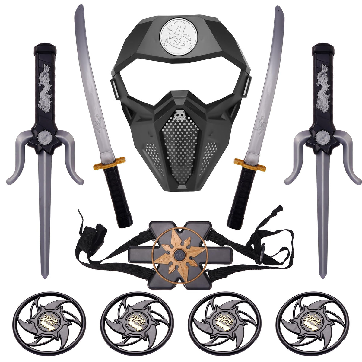 Sepco ninja toy swords and katanas for imaginative play.