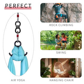 S.E.PEAK heavy-duty attachment handles ropes and multiple rigging setups with ease.