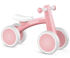 SEREED baby balance bike for 12-24 months—a gentle learning ride.