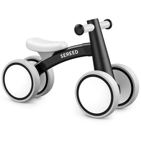 SEREED baby balance bike with 4 wheels for early mobility and fun.