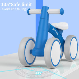 SEREED baby balance bike blue lightweight-design emphasizes portability and easy carrying