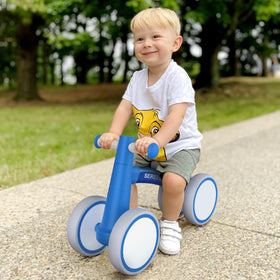 SEREED balance-bike blue packaging-box shows gift-ready presentation and high-quality materials