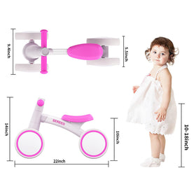 SEREED balance bike rose wheel detail highlights grip and durability