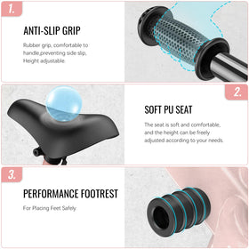 SEREED footrest pad and soft saddle for comfortable rides