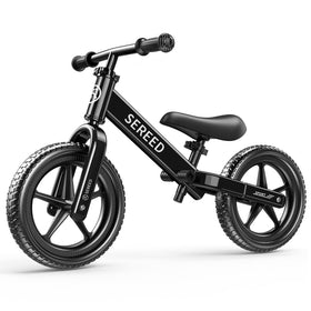 SEREED toddler balance bike frame showing sturdy steel build for safe rides