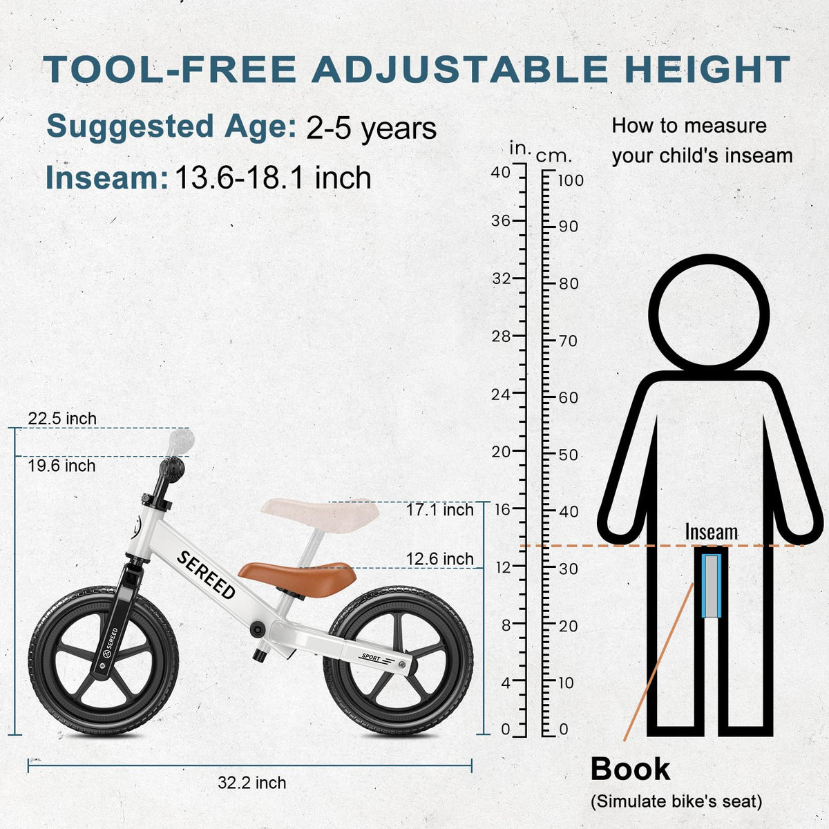 SEREED bike handlebars with quick-release for tool-free setup.