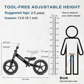 SEREED handlebars adjustable height for a comfortable grip
